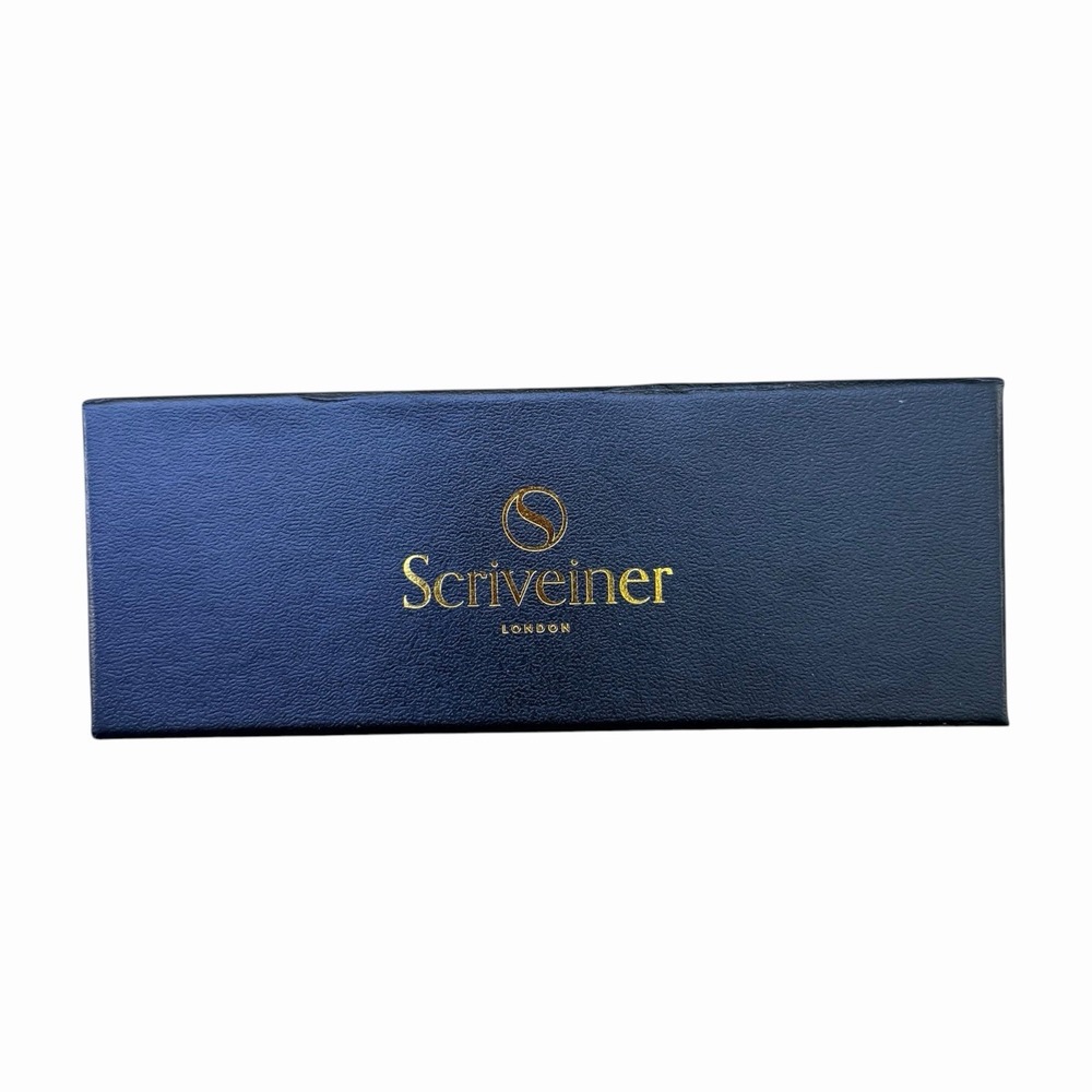 Scriveiner Black Lacquer Ballpoint Pen - Stunning Luxury Pen with 24K Gold Finis